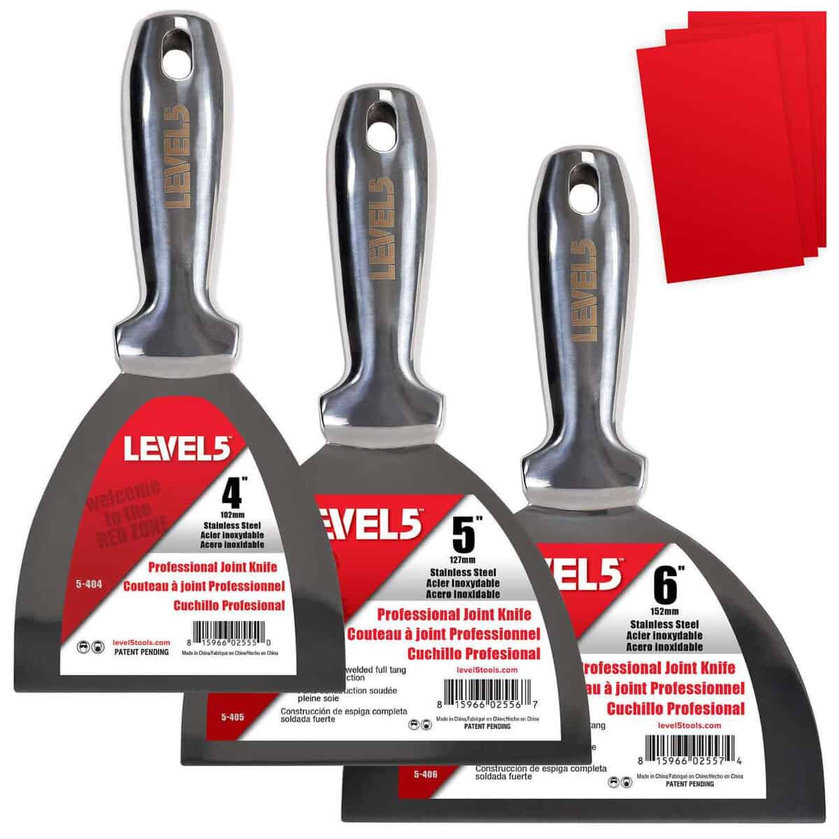 Level 5 inox špahtla set 3/1