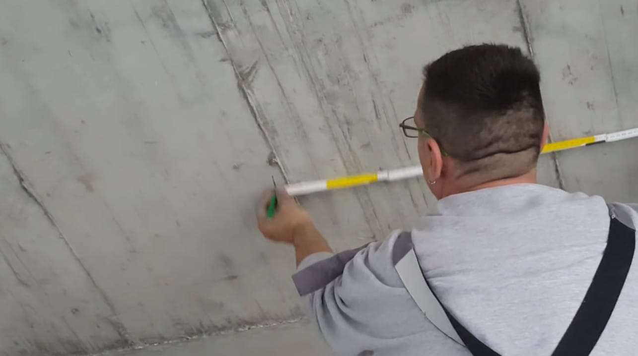 Označavanje i priprema za postavljanje knaufa