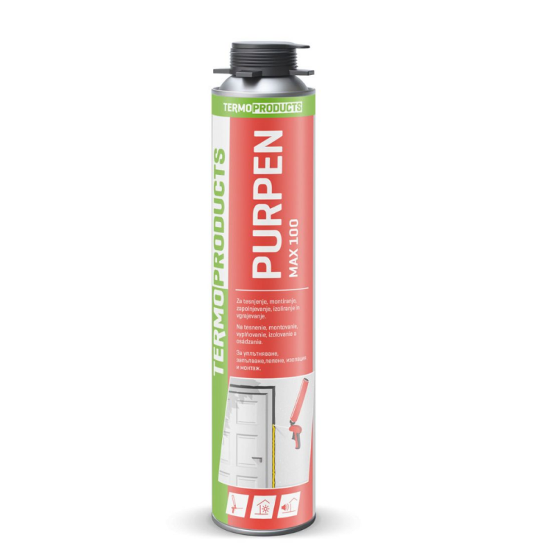 Pur pjena za ugradnju prozora Max 100 750 ml