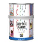 SketchPaint bela mat 2K barva za stene, po kateri lahko pišete in brišete